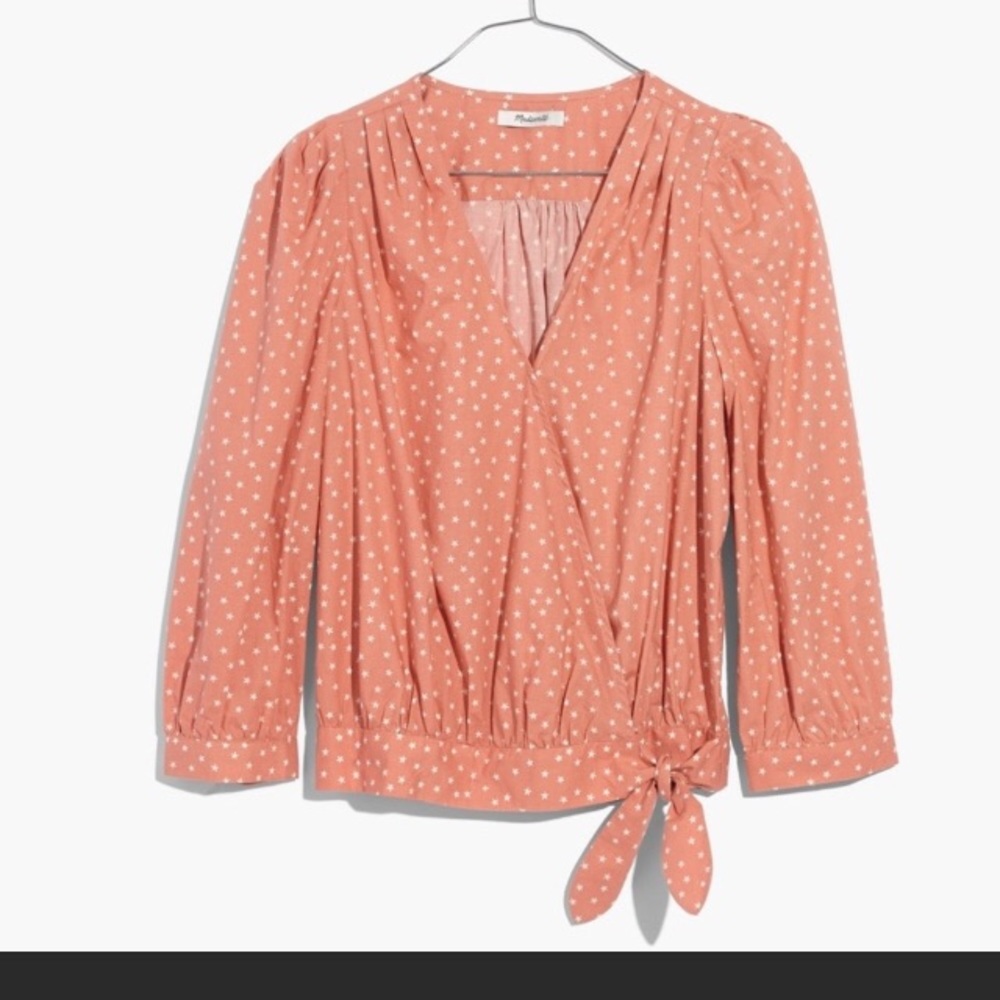 Madewell wrap top star scattered S